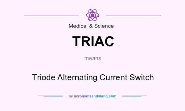 What does TRIAC mean? It stands for Triode Alternating Current Switch