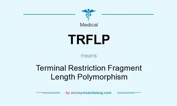 What does TRFLP mean? It stands for Terminal Restriction Fragment Length Polymorphism