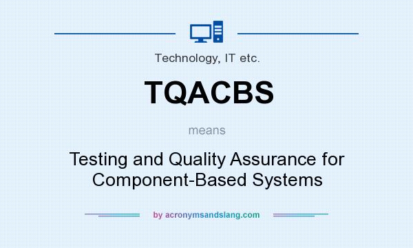 What does TQACBS mean? It stands for Testing and Quality Assurance for Component-Based Systems