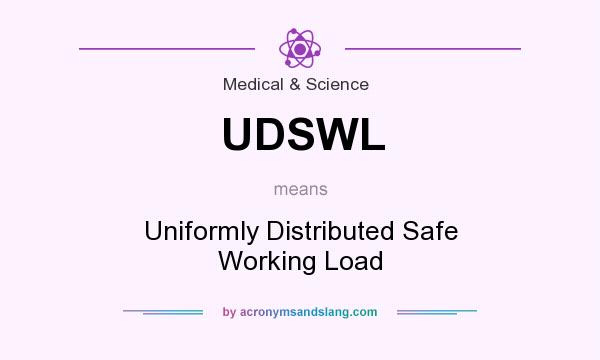 What does UDSWL mean? It stands for Uniformly Distributed Safe Working Load