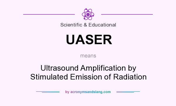 What does UASER mean? It stands for Ultrasound Amplification by Stimulated Emission of Radiation