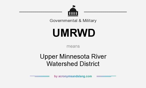 What does UMRWD mean? It stands for Upper Minnesota River Watershed District