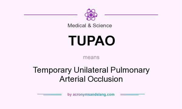 What does TUPAO mean? It stands for Temporary Unilateral Pulmonary Arterial Occlusion