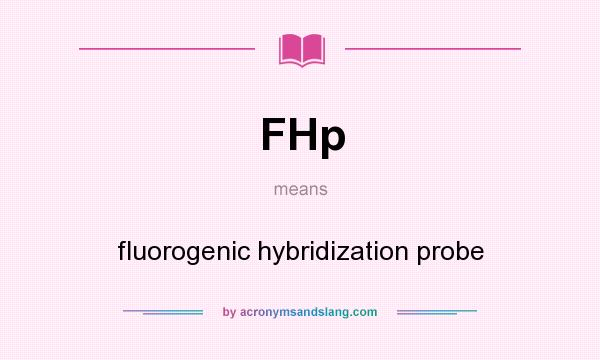 What does FHp mean? It stands for fluorogenic hybridization probe