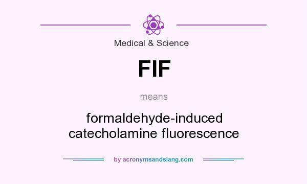 What does FIF mean? It stands for formaldehyde-induced catecholamine fluorescence