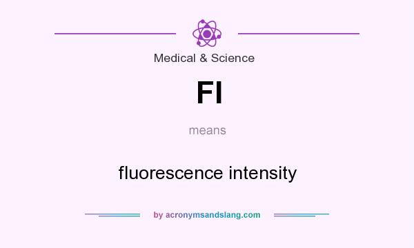 What does FI mean? It stands for fluorescence intensity