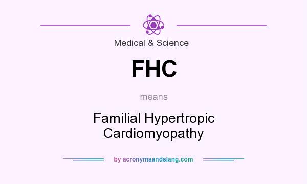What does FHC mean? It stands for Familial Hypertropic Cardiomyopathy