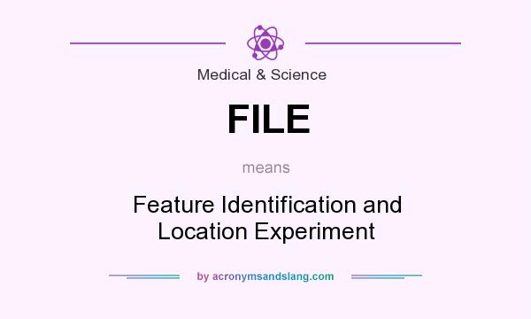 What does FILE mean? It stands for Feature Identification and Location Experiment