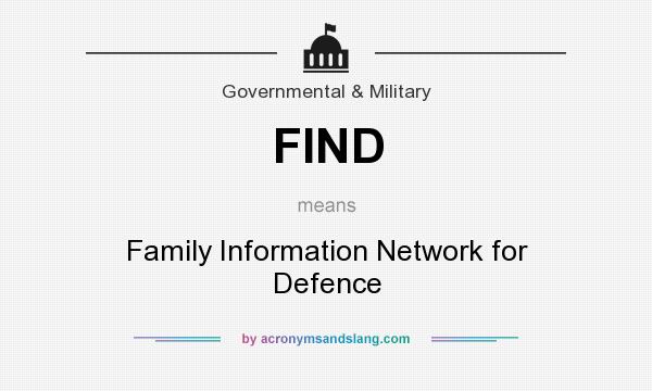 What does FIND mean? It stands for Family Information Network for Defence