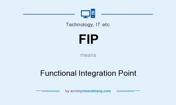What does FIP mean? It stands for Functional Integration Point