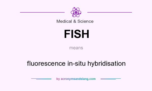 What does FISH mean? It stands for fluorescence in-situ hybridisation