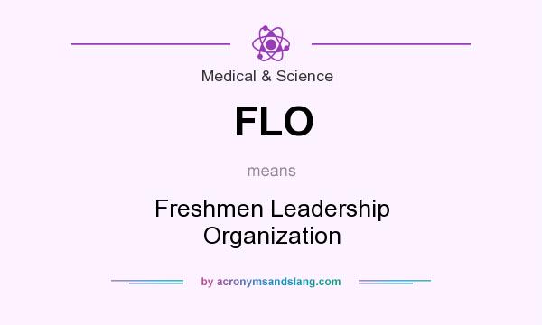 What does FLO mean? It stands for Freshmen Leadership Organization