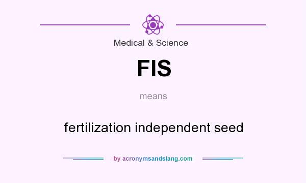 What does FIS mean? It stands for fertilization independent seed