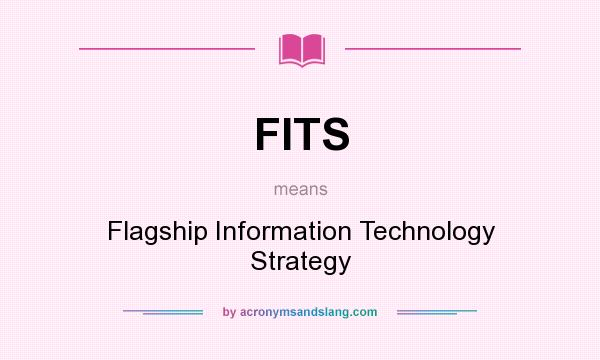 What does FITS mean? It stands for Flagship Information Technology Strategy