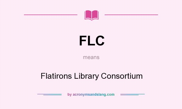 What does FLC mean? It stands for Flatirons Library Consortium