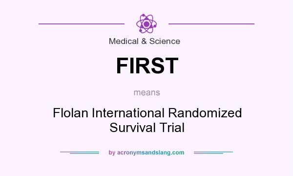 What does FIRST mean? It stands for Flolan International Randomized Survival Trial