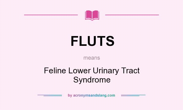 What does FLUTS mean? It stands for Feline Lower Urinary Tract Syndrome