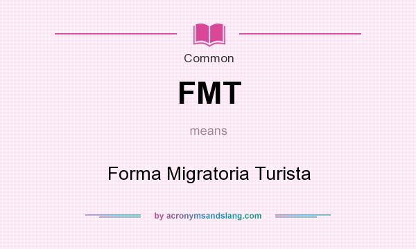 What does FMT mean? It stands for Forma Migratoria Turista