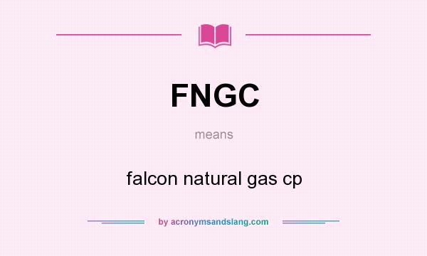 What does FNGC mean? It stands for falcon natural gas cp