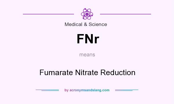 What does FNr mean? It stands for Fumarate Nitrate Reduction