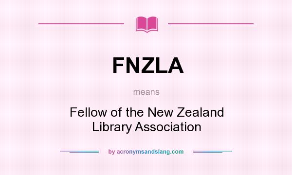 What does FNZLA mean? It stands for Fellow of the New Zealand Library Association