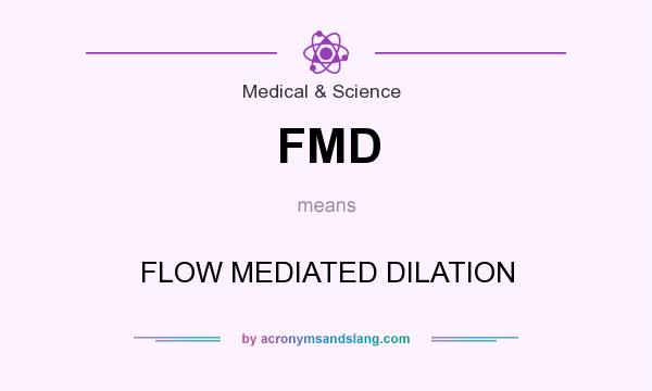 What does FMD mean? It stands for FLOW MEDIATED DILATION