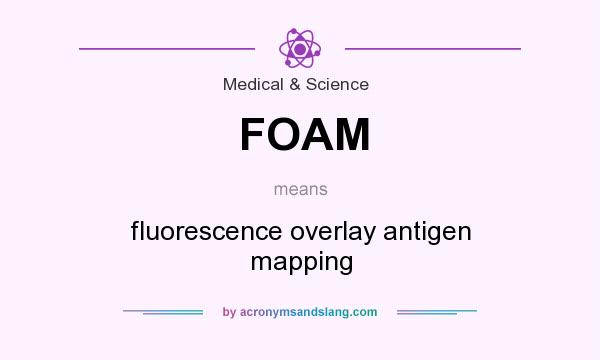 What does FOAM mean? It stands for fluorescence overlay antigen mapping