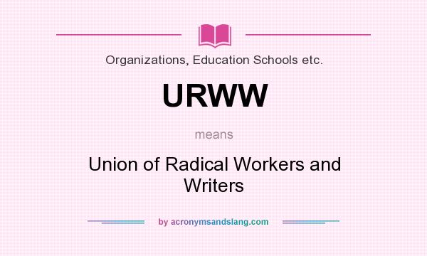 What does URWW mean? It stands for Union of Radical Workers and Writers