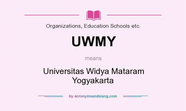 What does UWMY mean? It stands for Universitas Widya Mataram Yogyakarta