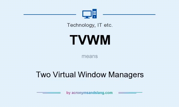 What does TVWM mean? It stands for Two Virtual Window Managers