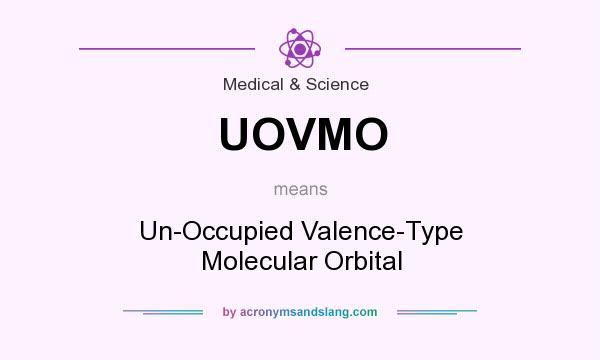 What does UOVMO mean? It stands for Un-Occupied Valence-Type Molecular Orbital