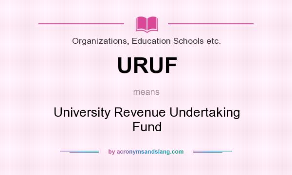 What does URUF mean? It stands for University Revenue Undertaking Fund