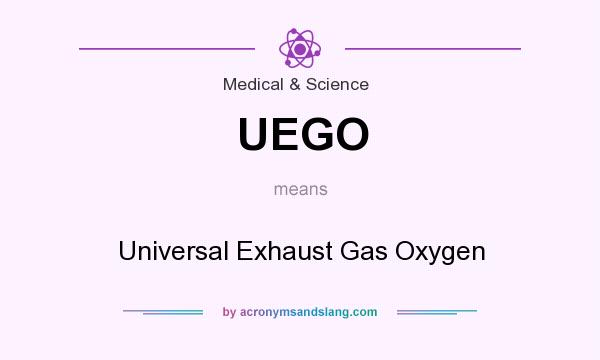 What does UEGO mean? It stands for Universal Exhaust Gas Oxygen