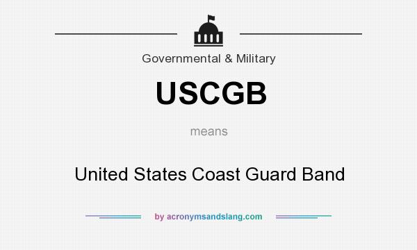 What does USCGB mean? It stands for United States Coast Guard Band