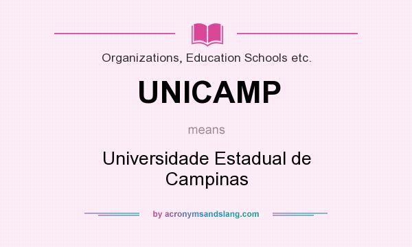 What does UNICAMP mean? It stands for Universidade Estadual de Campinas