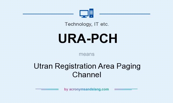 What does URA-PCH mean? It stands for Utran Registration Area Paging Channel