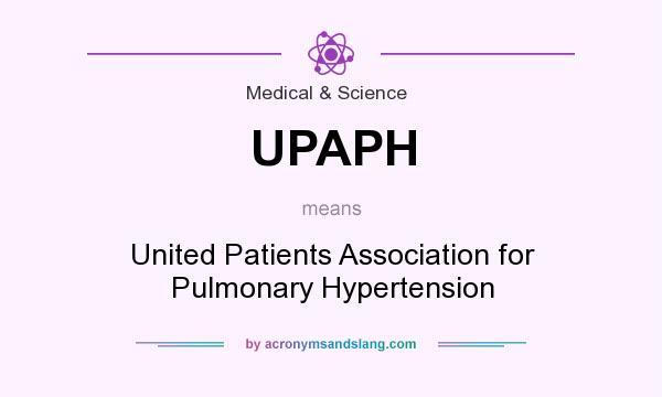 What does UPAPH mean? It stands for United Patients Association for Pulmonary Hypertension