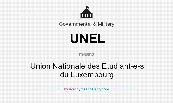 What does UNEL mean? It stands for Union Nationale des Etudiant-e-s du Luxembourg