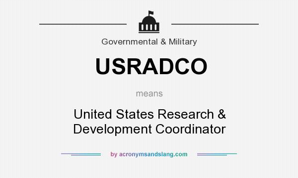 What does USRADCO mean? It stands for United States Research & Development Coordinator