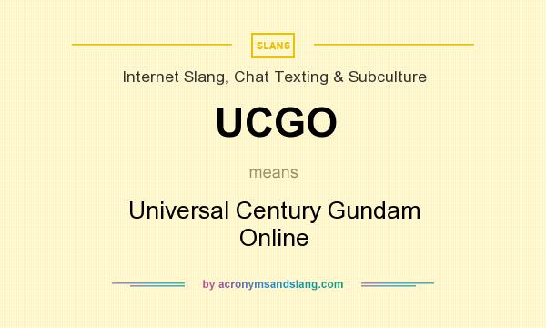 What does UCGO mean? It stands for Universal Century Gundam Online