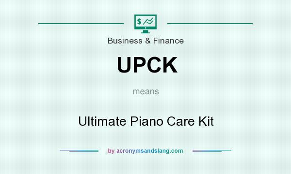 What does UPCK mean? It stands for Ultimate Piano Care Kit