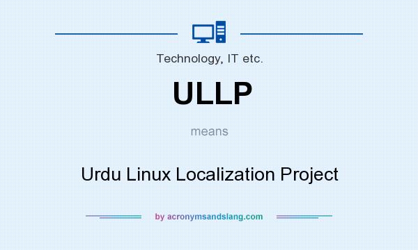 What does ULLP mean? It stands for Urdu Linux Localization Project