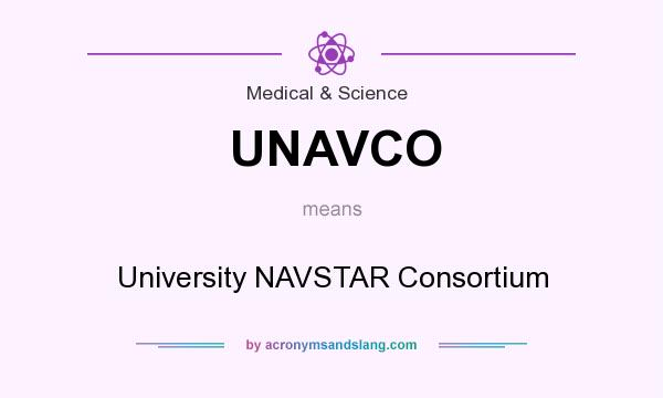 What does UNAVCO mean? It stands for University NAVSTAR Consortium