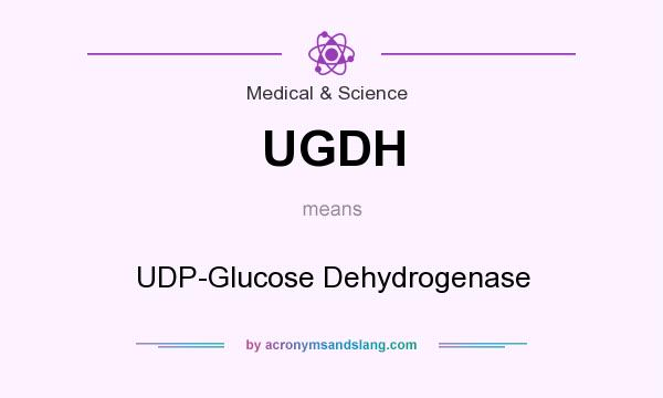 What does UGDH mean? It stands for UDP-Glucose Dehydrogenase