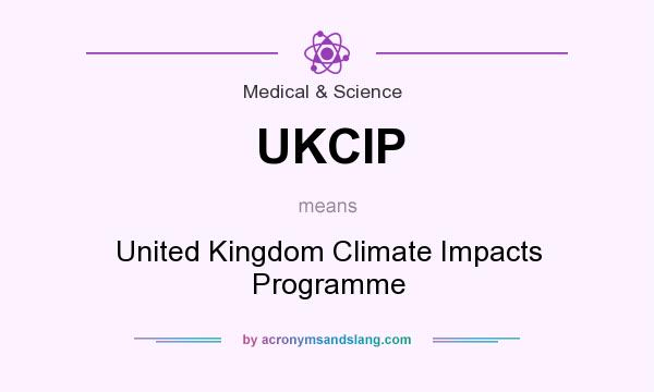 What does UKCIP mean? It stands for United Kingdom Climate Impacts Programme