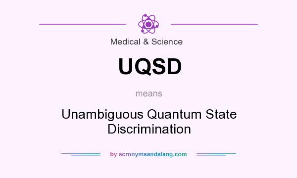 What does UQSD mean? It stands for Unambiguous Quantum State Discrimination