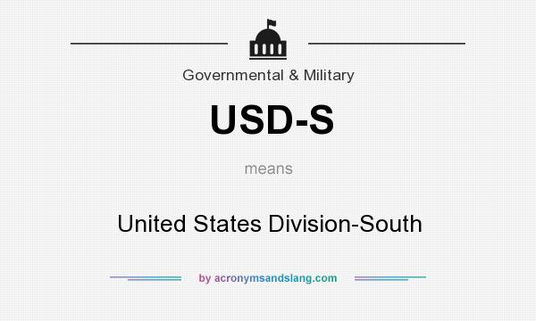 What does USD-S mean? It stands for United States Division-South
