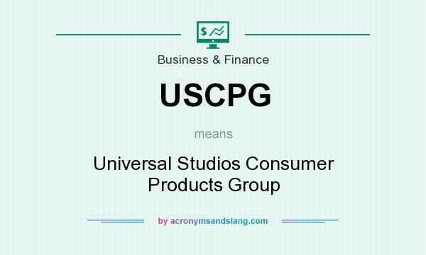 What does USCPG mean? It stands for Universal Studios Consumer Products Group