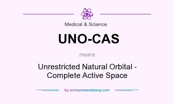 What does UNO-CAS mean? It stands for Unrestricted Natural Orbital - Complete Active Space