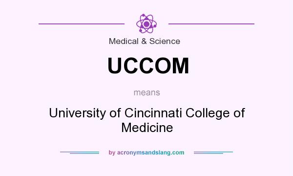What does UCCOM mean? It stands for University of Cincinnati College of Medicine